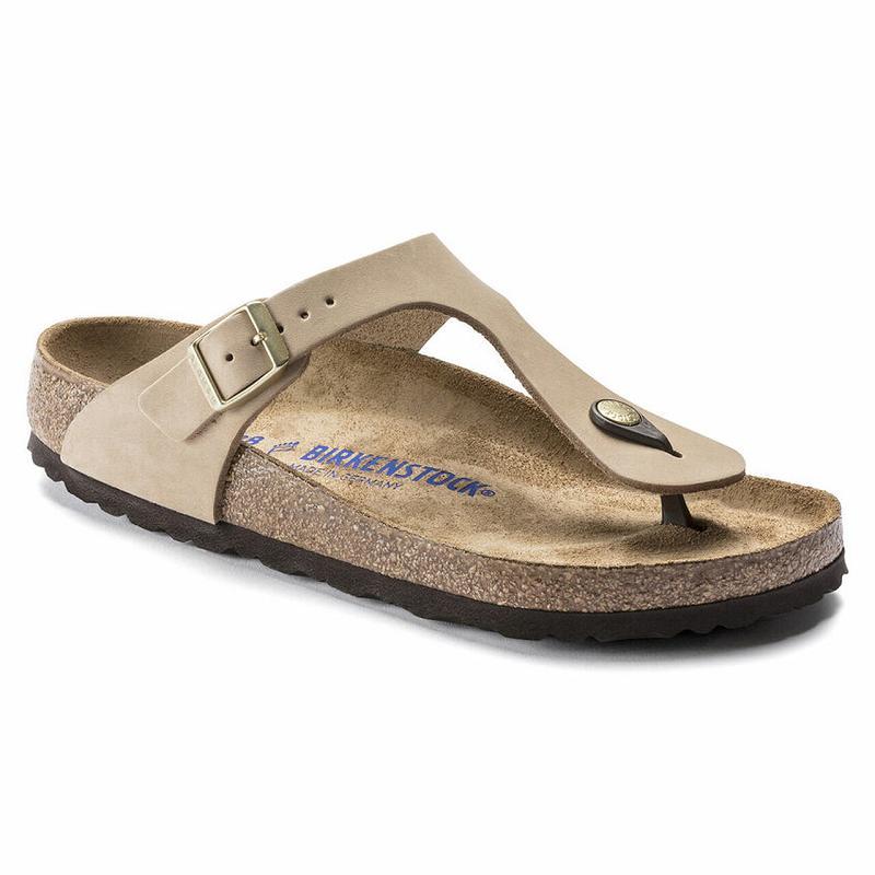 Gizeh Birkenstock Nubuck Kozene Damske Hnede | SK 102GSO